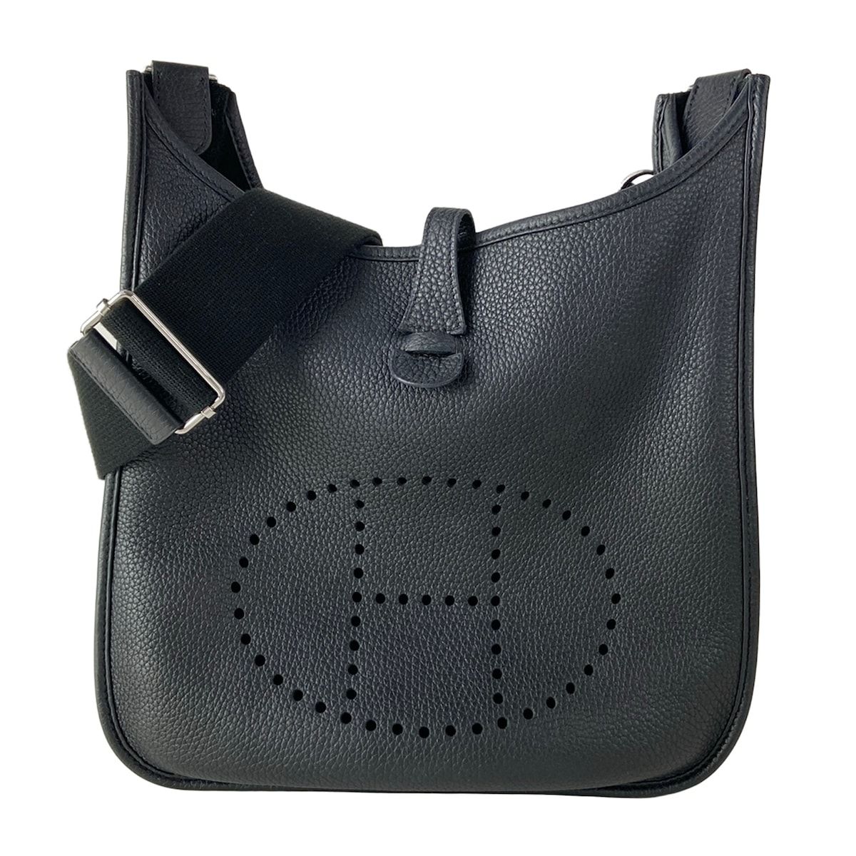 HERMES(エルメス) ショルダーバッグ エブリントロワPM 黒 シルバー金具