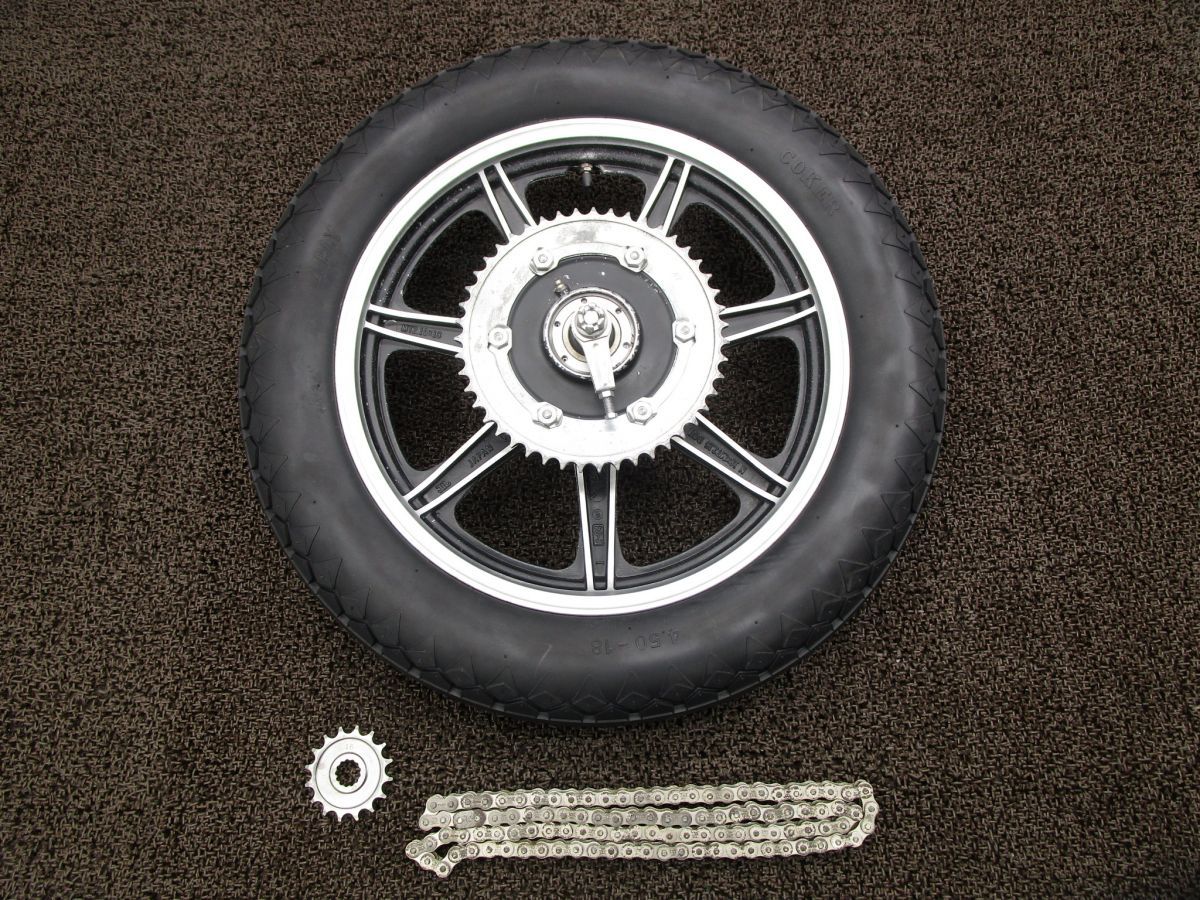 SR400 リアホイール スプロケット キャスト □B8025！ブレーキドラム チェーン シャフト 1JR ヤマハ 【 2H6 】 キャブ車