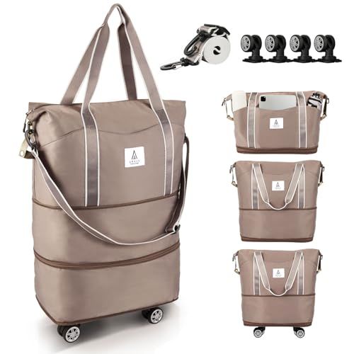 [Arxus] キャスター付きボストンバッグ carry on luggage キャリーバッグ 機内持ち込み 防災 折りたたみ 25L～55Las af3a5d42