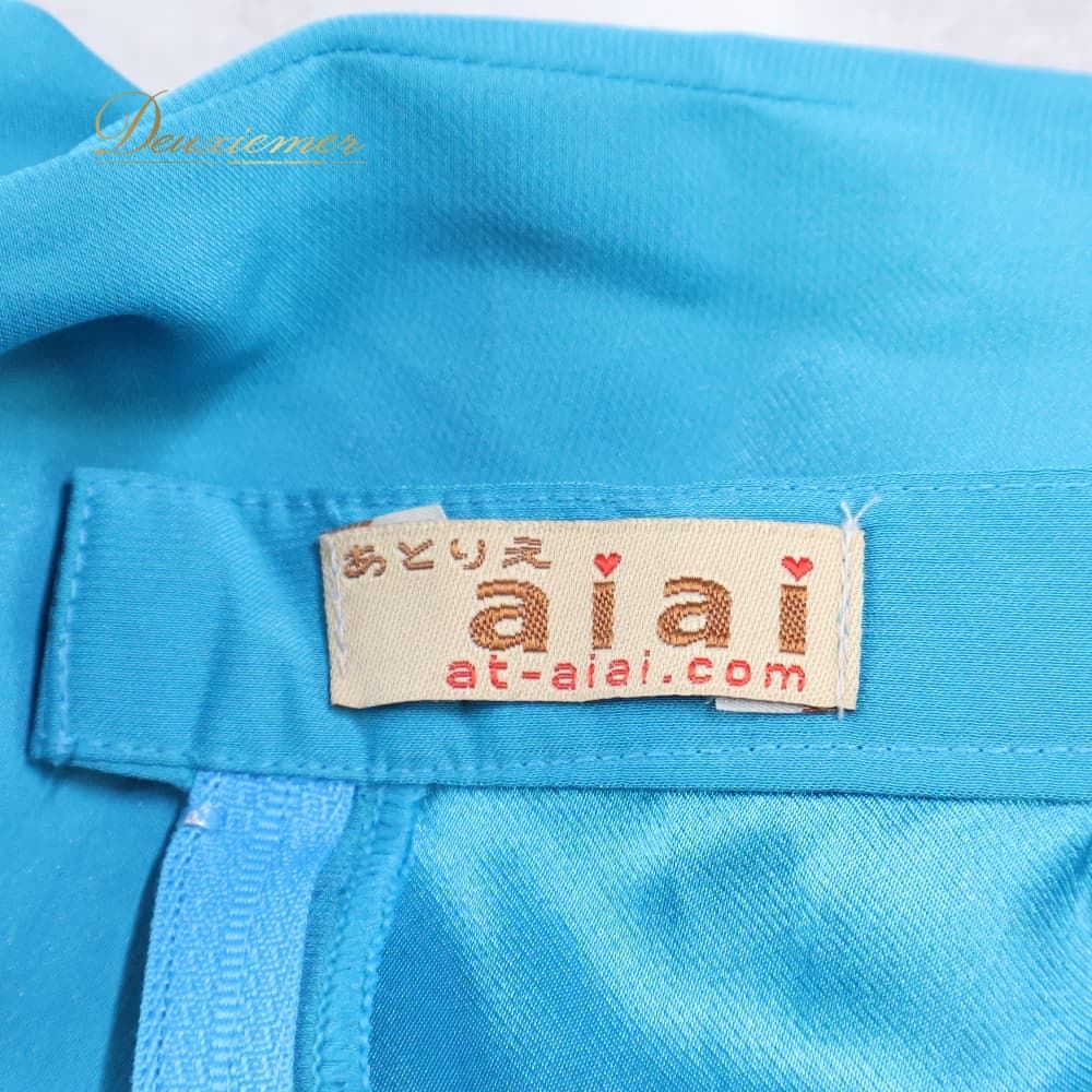 フラメンコ 衣装 あとりえaiai ファルダ スカート ブルー系 青 水色