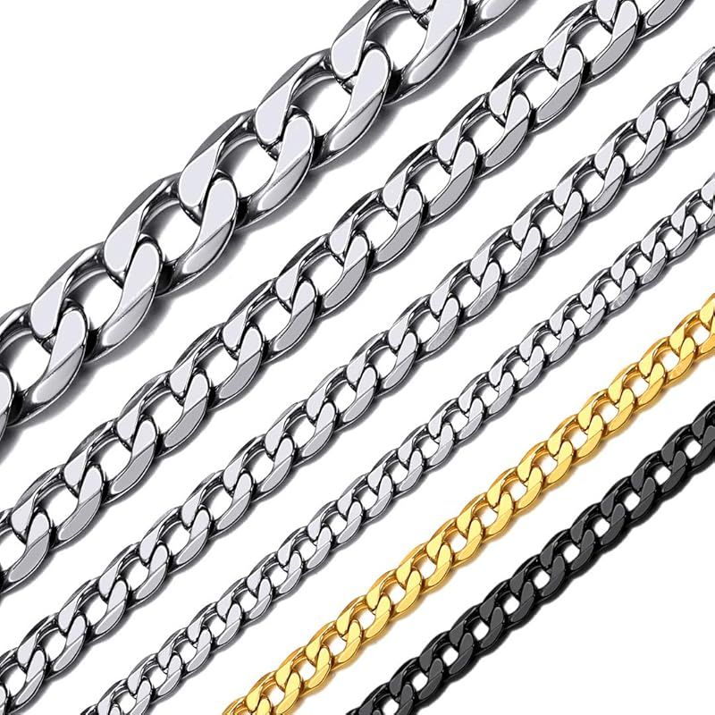 【新品】 [ChainsHouse] 喜平 ネックレス チェーンのみ メンズ シルバー サージカルステンレス 金属アレルギー対応 45cm 4mm アクセサリー