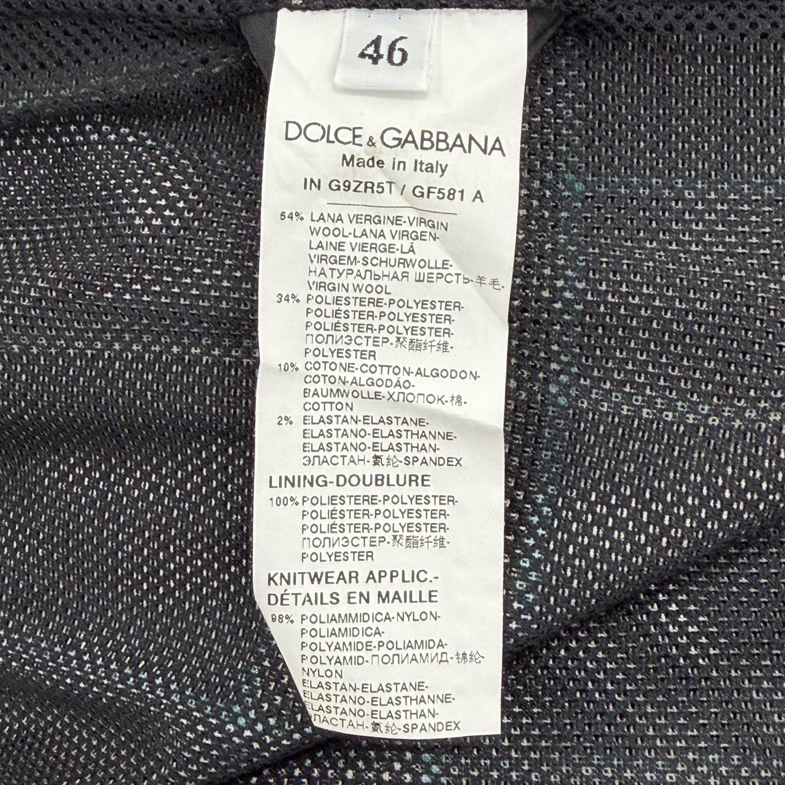 極美品▽DOLCE&GABBANA ドルチェ＆ガッバーナ 黒タグ チェック柄