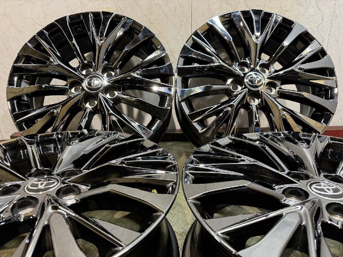 【新車外し】トヨタ 40ヴェルファイア 純正ホイール 19インチ 4本 7J5HPCD120+40 スパッタリング 40アルファードにも　(MHB772)