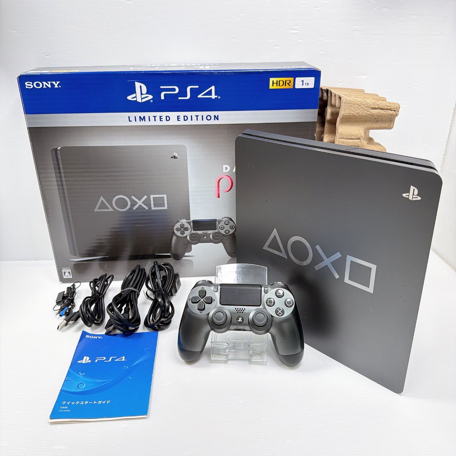 プレステ4 本体 PS4 デイズ オブ プレイ リミテッドエディション FW13.02 1TB 良品 遊べるセット 動作確認済み CUH-2200B ソニー プレイステーション4 PlayStation4 Days of Play 管理番号M2004