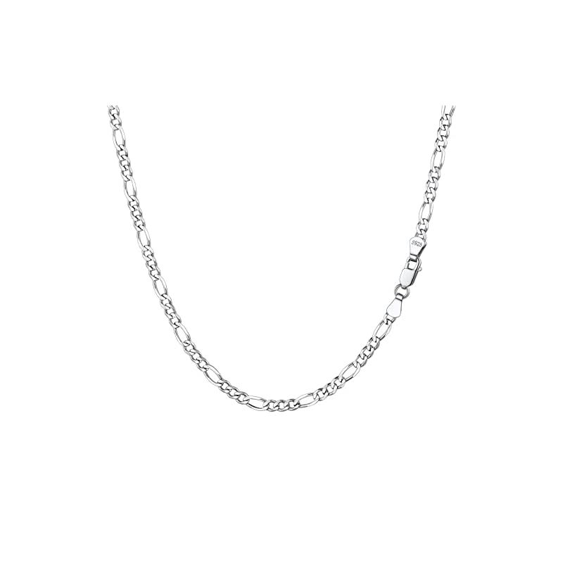 【新品】 [Suplight] シルバー925 ネックレス メンズ チェーンのみ レディース フィガロチェーン 65センチ 3ミリ アクセサリー