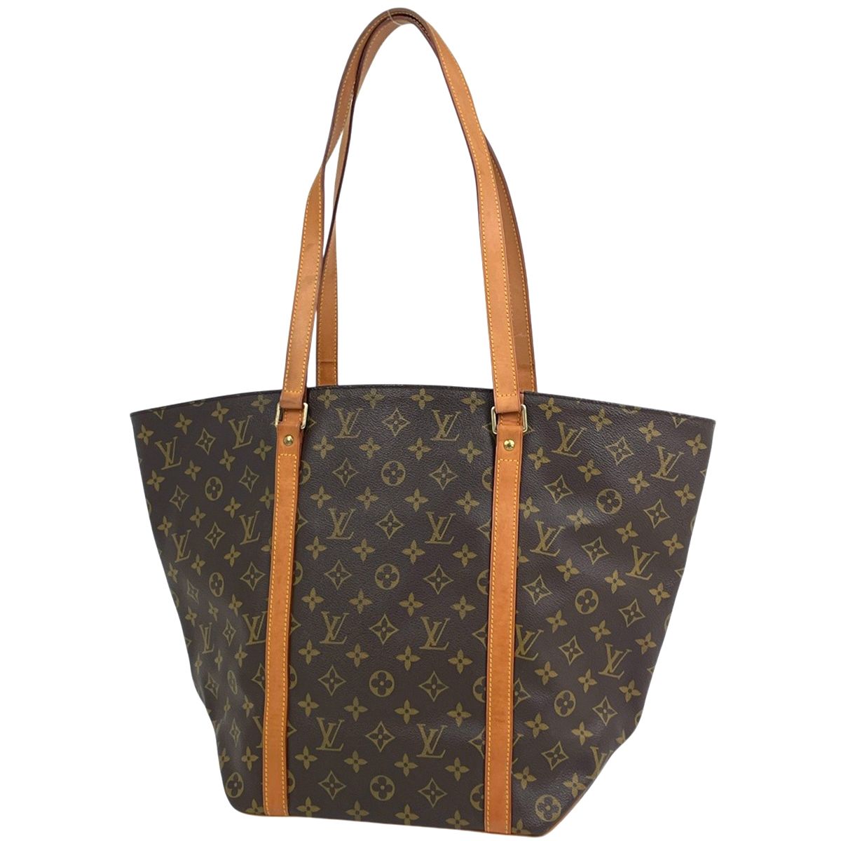 ルイ・ヴィトン Louis Vuitton サック ショッピング 肩掛け ショルダーバッグ トートバッグ モノグラム ブラウン M51108 レディース 【中古】