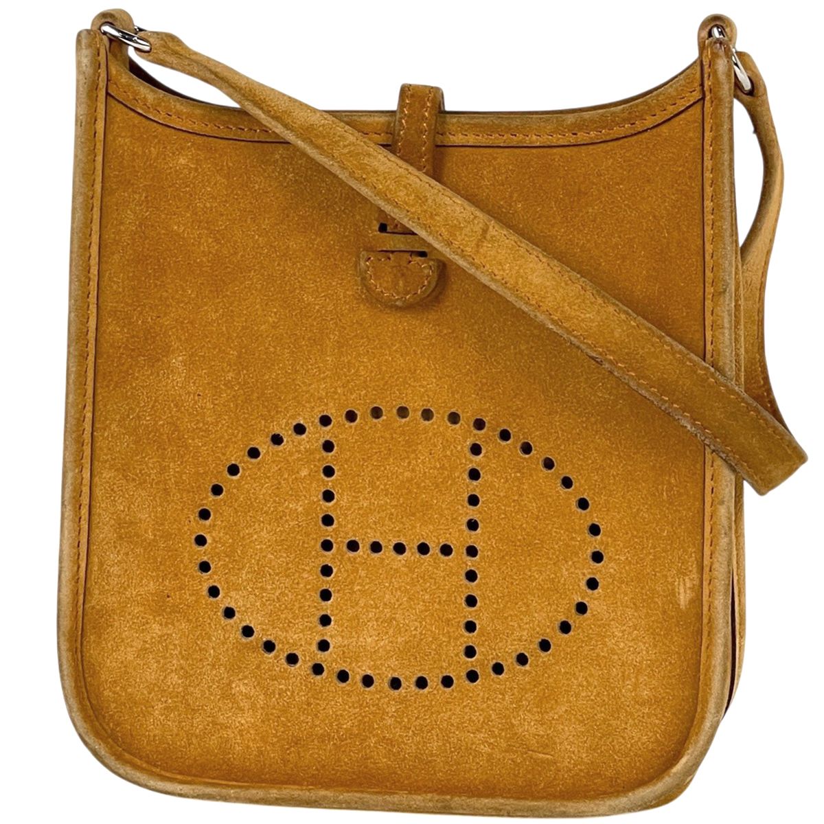 エルメス HERMES エブリンTPM ショルダーバッグ ドブリス ヴォーベロア ブラウン I レディース 【中古】