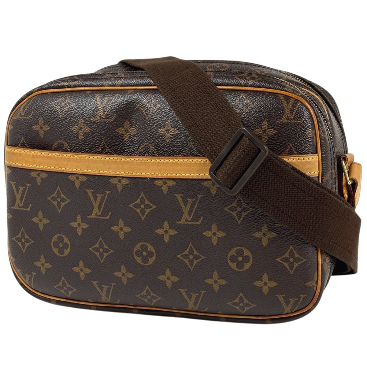 ルイ・ヴィトン Louis Vuitton リポーターPM 斜め掛け ショルダーバッグ モノグラム ブラウン M45254 レディース 【中古】