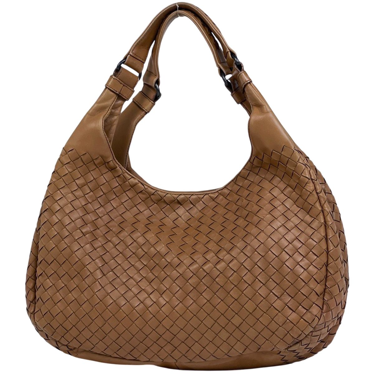 ボッテガヴェネタ BOTTEGAVENETA イントレチャート ショルダーバッグ カンパーナ レザー ブラウン 125787 レディース 【中古】 92,400円