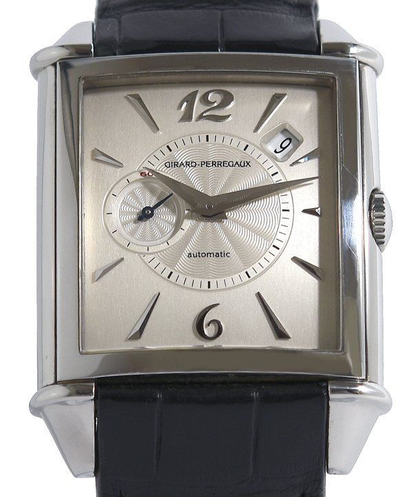 箱・ギャラ付 美品 GIRARD PERREGAUX ジラール・ペルゴ ヴィンテージ 1945 Ref.25835 デイト スモールセコンド 自動巻き メンズ