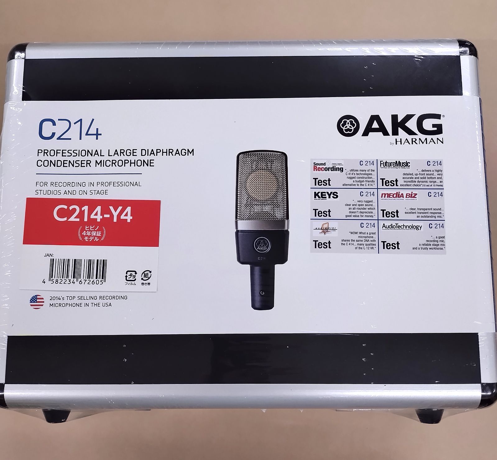【未開封】AKG C214-Y4 コンデンサーマイク サイドアドレス型