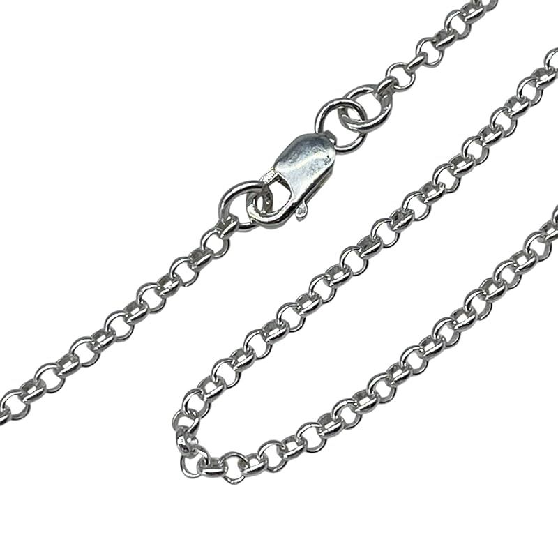 【新品】 [ゴロクロ] 925シルバー製 ロールチェーン 銀 ペンダント メンズ カスタム パーツ アクセサリー 素材 ＜シルバー＞ チェーン/サイズ選択可 (45cm)