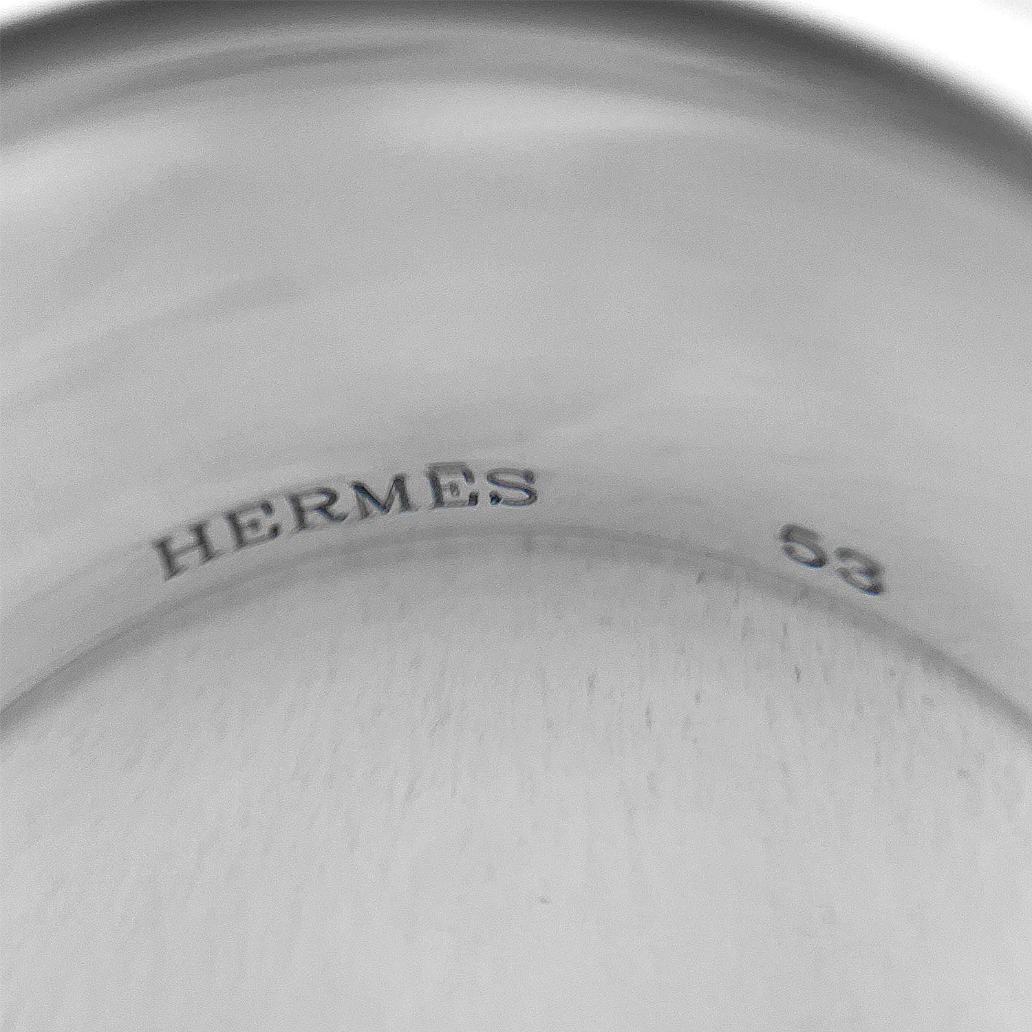HERMES エルメス リュバン Hマーク リング・指輪 エクリプス 平打ち 