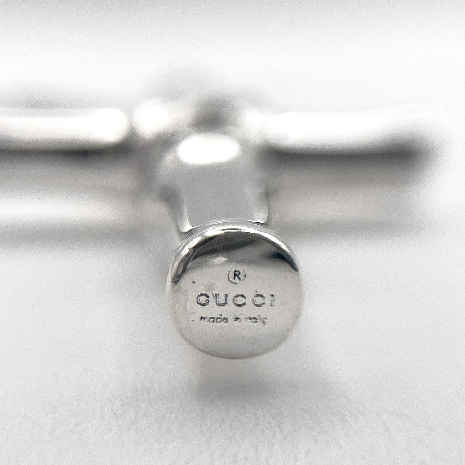 GUCCI グッチ バンブー クロス ネックレス ロザリオ SV925 シルバー