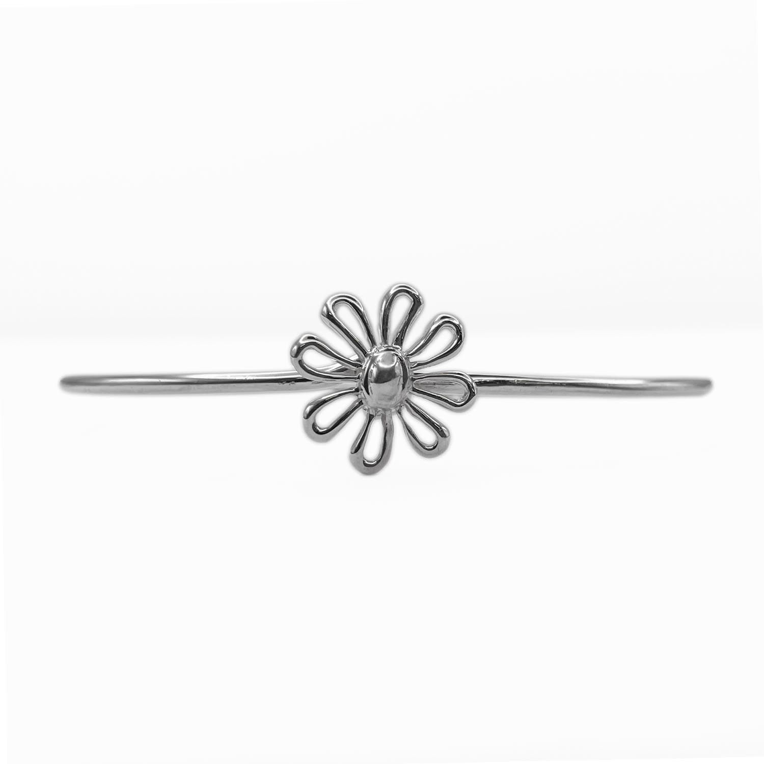 TIFFANY&Co. ティファニー デイジーフラワー ブレスレット バングル お花 SV925 シルバー 新品仕上済 レディース 【中古】