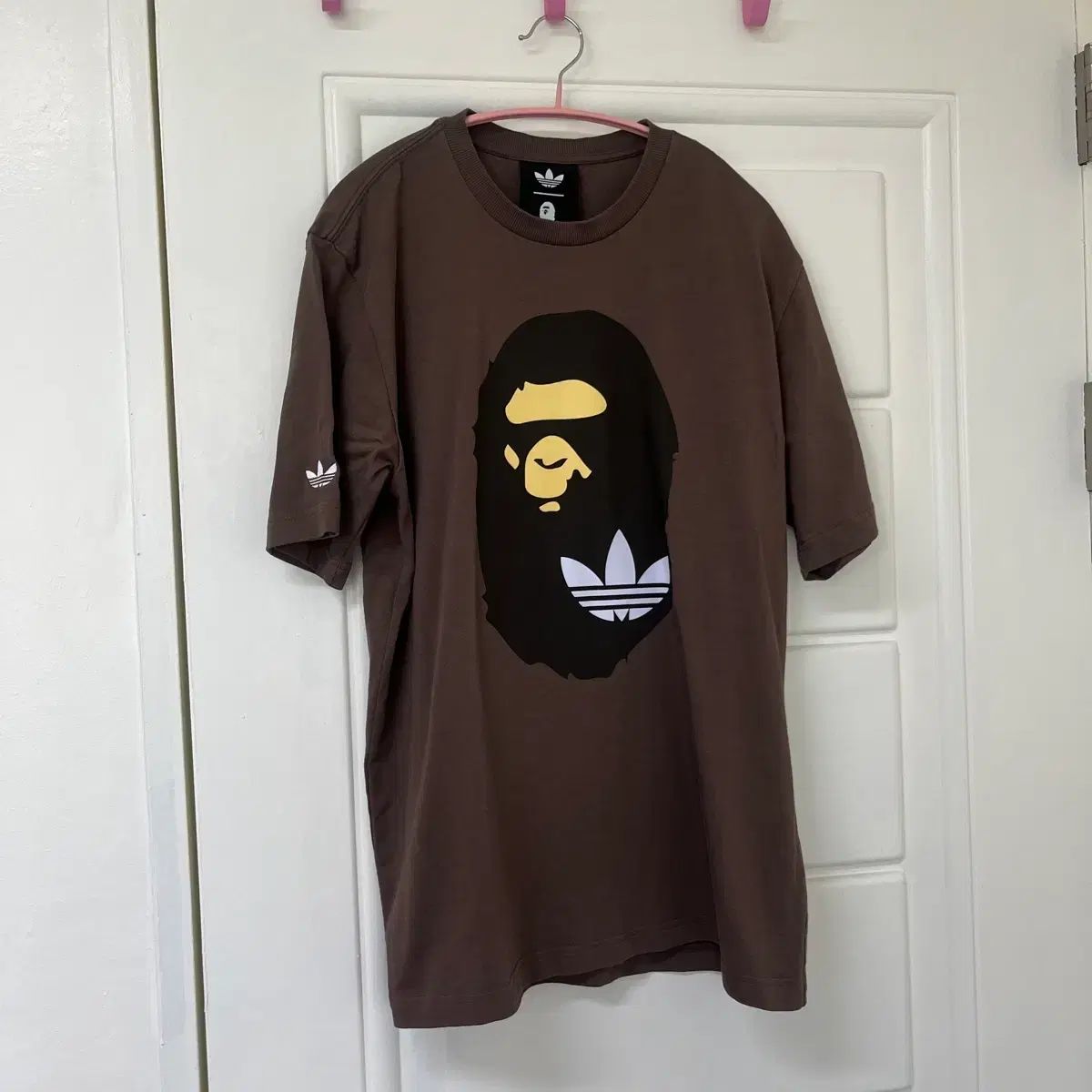 アディダス x ベイシングエイプ ショートスリーブ Tシャツ 半袖 スポーツブラ ブラウン