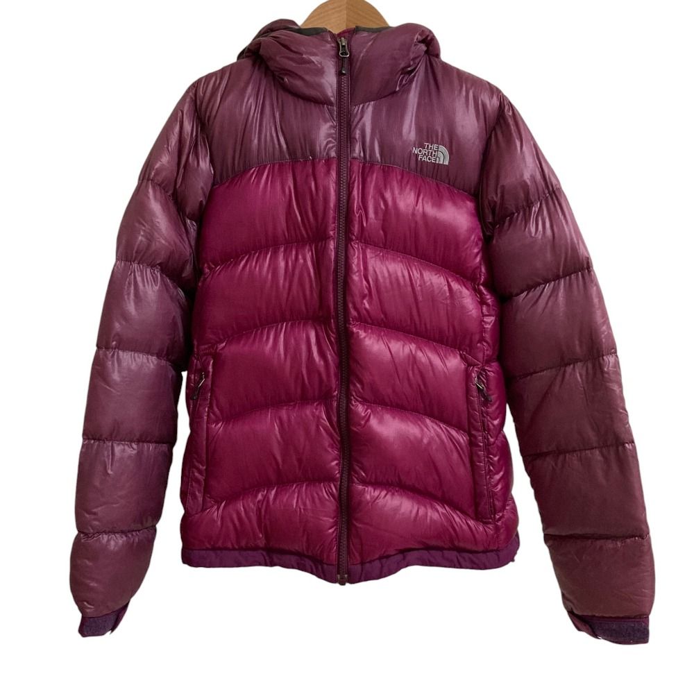 良品 THE NORTH FACE ノースフェイス ACONCAGUA HOODIE アコンカグア フーディ ダウンジャケット NDW18104 サイズL パープル レディース 古着 中古 USED