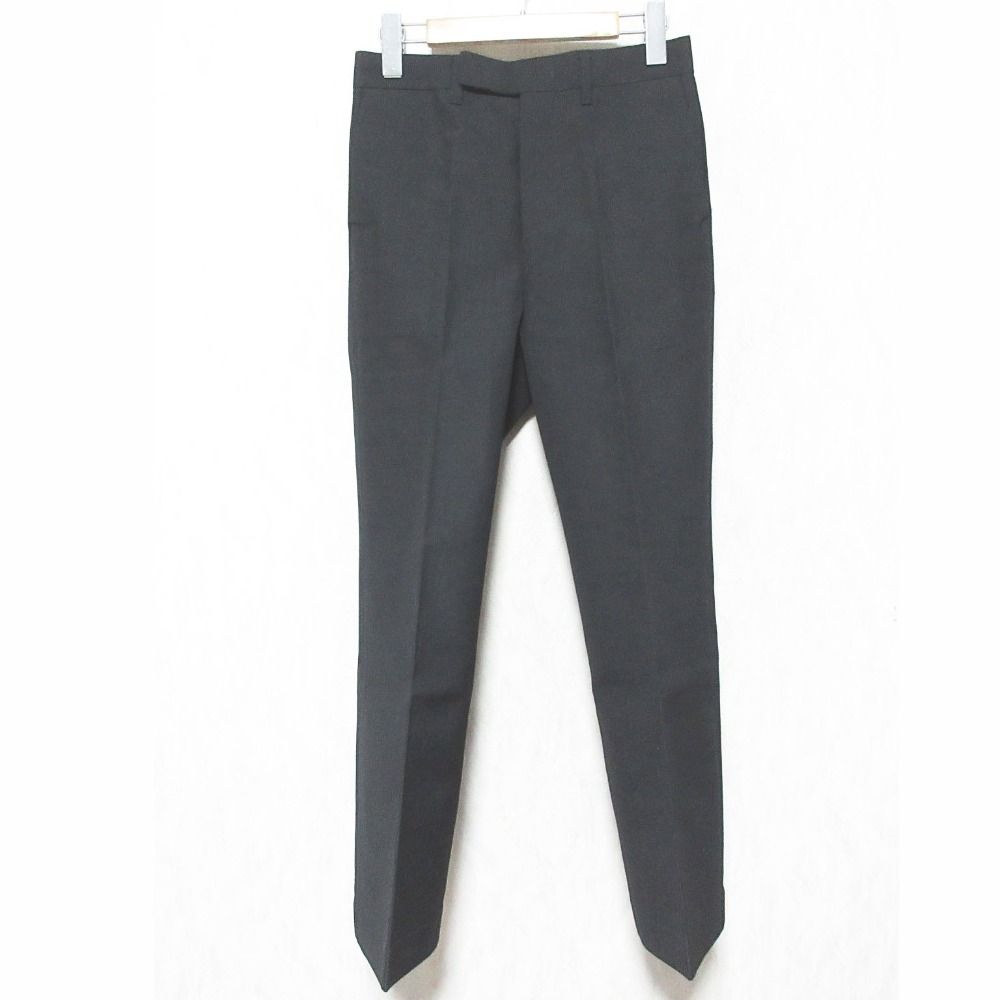 美品 TOGA トーガ ウール モヘヤ スリムパンツ スラックス TA22-FF019 34 ブラック レディース 古着 中古 USED