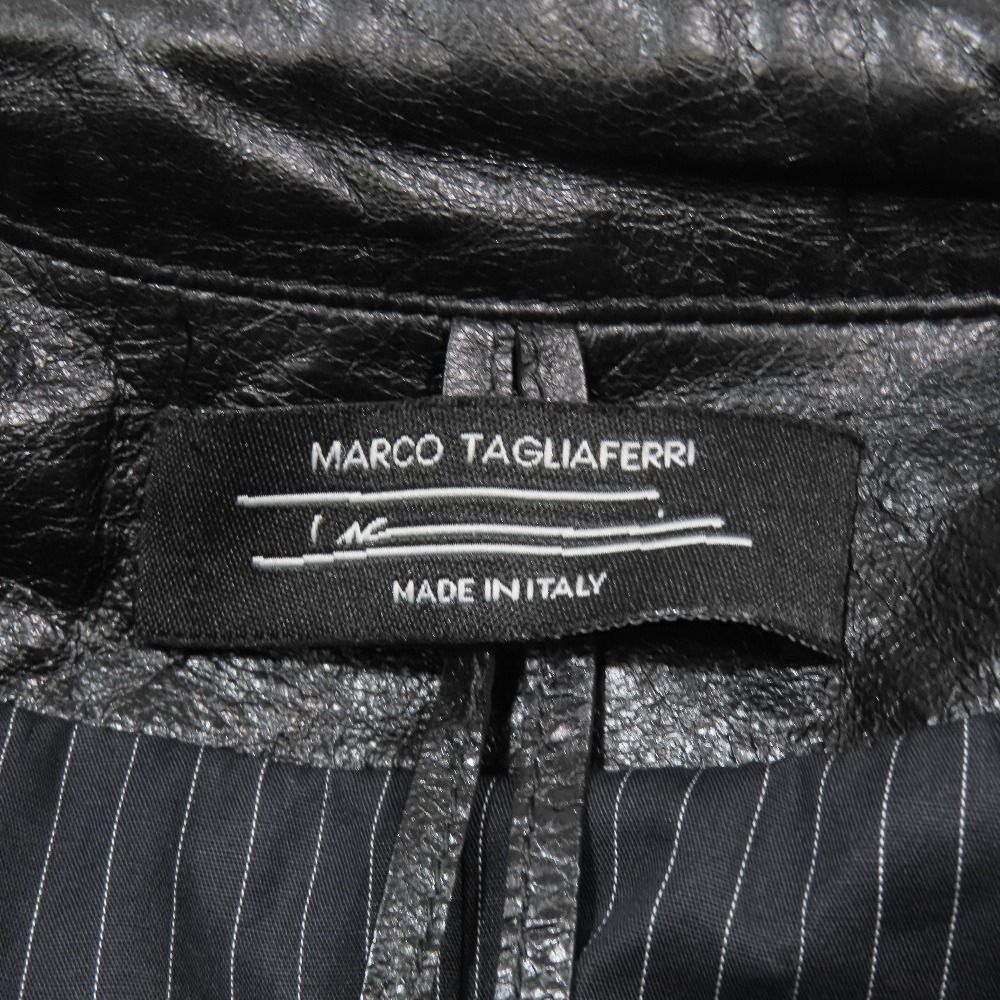 良品 MARCO TAGLIAFERRI マルコタリアフェリ 羊革 レザージャケット