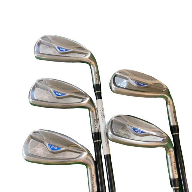 【中古】 つるや AXEL GX HM 8S アイアンセット IR AXEL GX HM(アイアン) (フレックスS) メンズ 男性用 右利き 右用 Cランク ゴルフクラブ