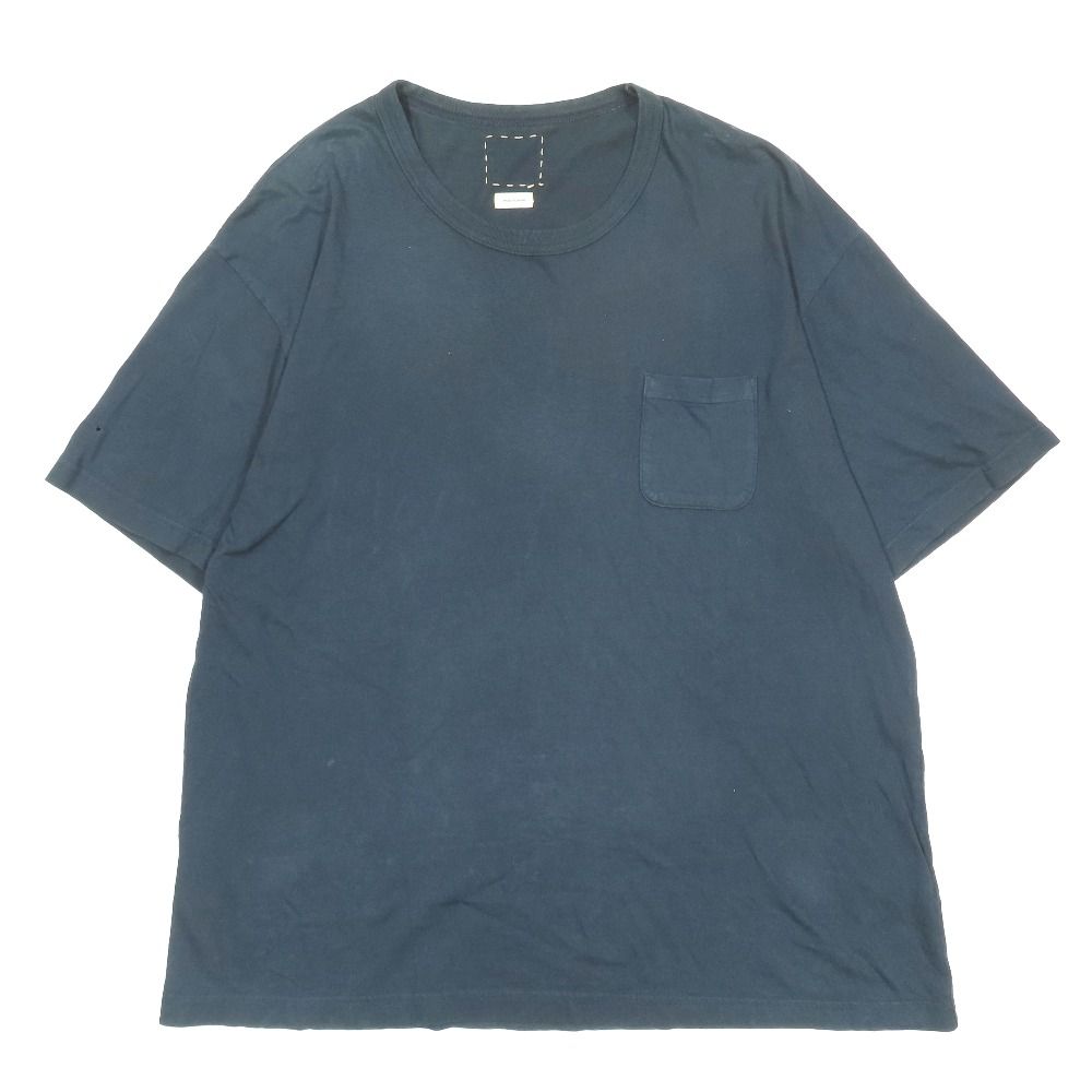VISVIM ビズビム JUMBO TEE Tシャツ カットソー 半袖 クルーネック トップス 4 ネイビー メンズ 古着 中古 USED