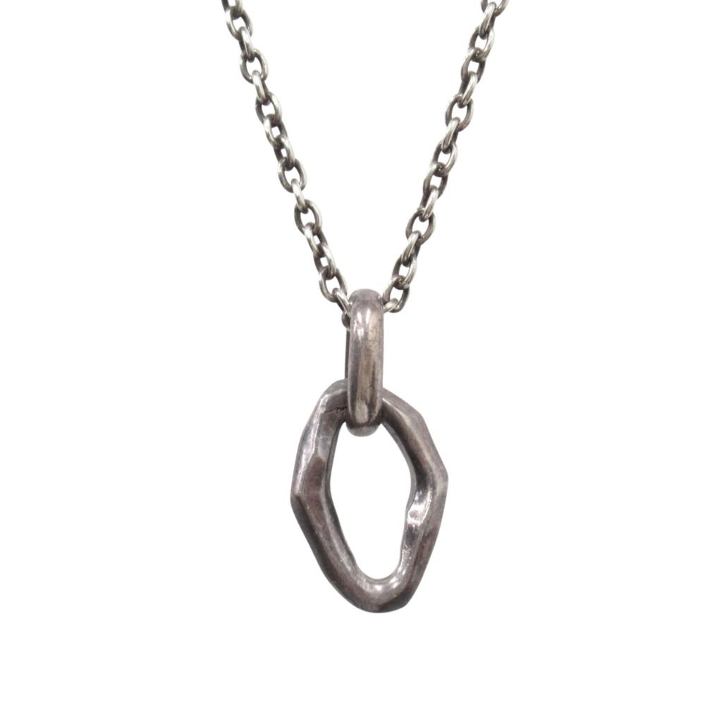 美品 GARNI ガルニ クロッケリー リング ペンダント ネックレス アクセサリー SV925 シルバー メンズ レディース 古着 中古 USED