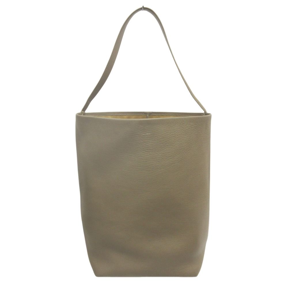 良品 THE ROW ザ ロウ LARGE N/S PARK TOTE ラージ パーク トート ハンド バッグ 鞄 レザー ロゴ ベージュ メンズ レディース 古着 中古 USED