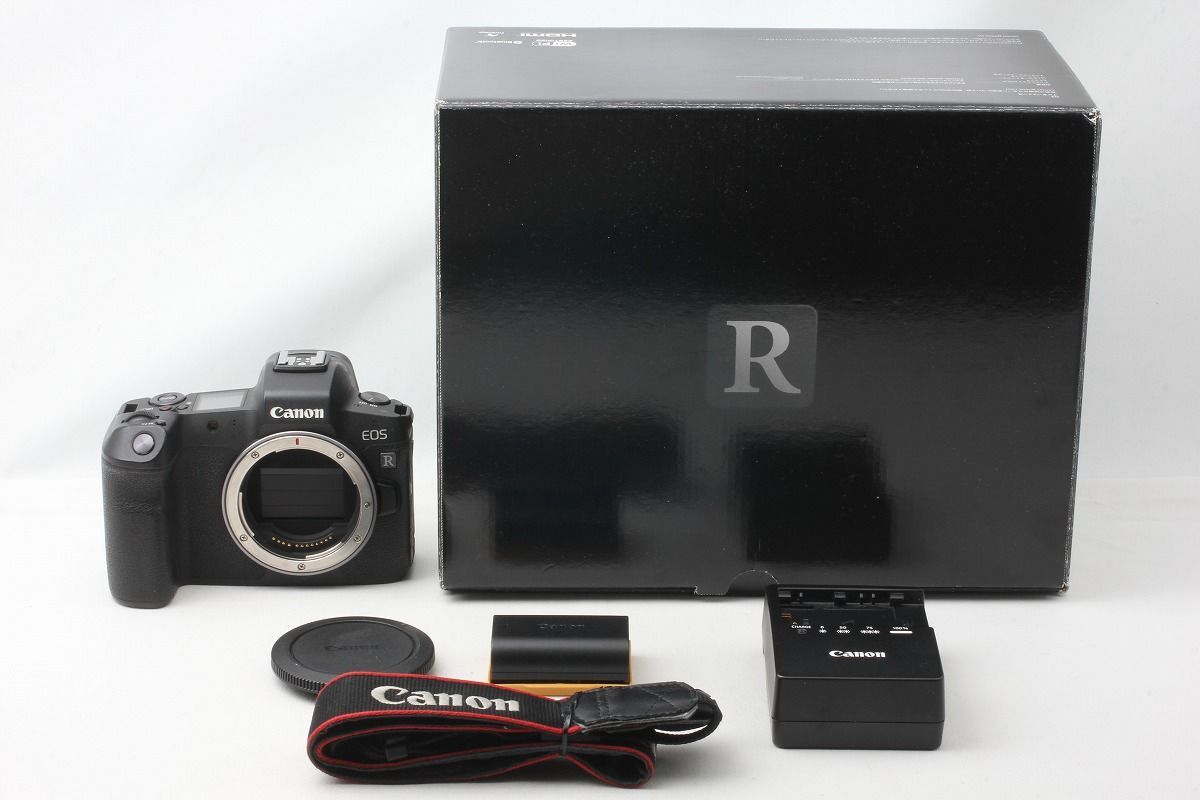 キヤノン Canon EOS R ボディ ブラック 僅か25000ショット以下 ストラップ 元箱 ミラーレス一眼レフカメラ◇50800