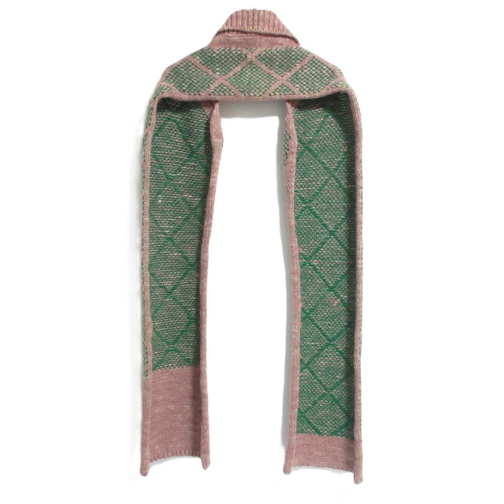 DRIES VAN NOTEN アルパカ混マフラー　ベルギー製 良品 DRIES VAN NOTEN ドリスヴァンノッテン アルパカブレンド 襟付き