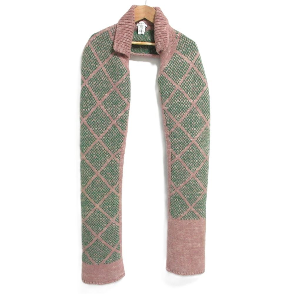 DRIES VAN NOTEN アルパカ混マフラー　ベルギー製 良品 DRIES VAN NOTEN ドリスヴァンノッテン アルパカブレンド 襟付き