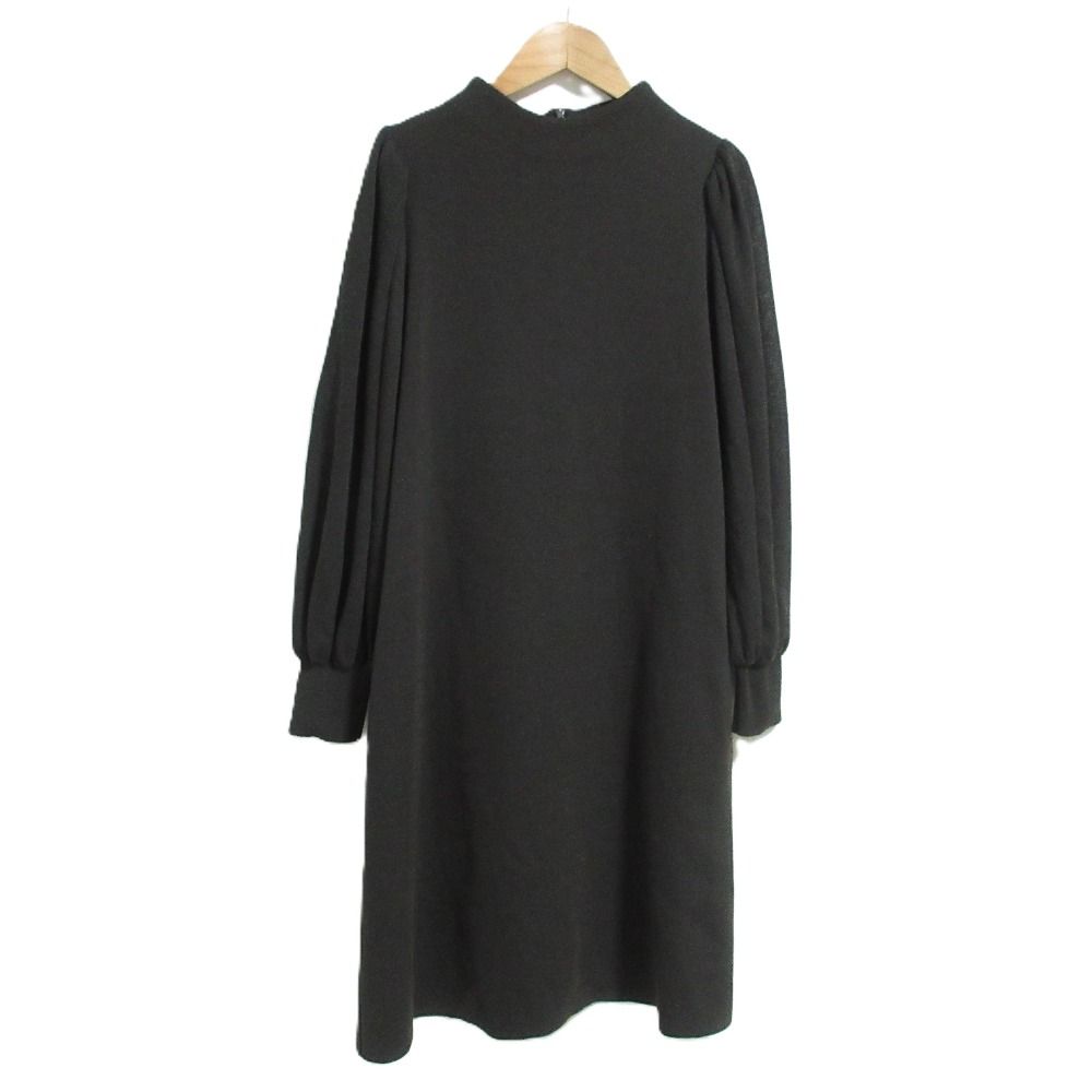 美品 FOXEY フォクシー 23年商品 Camille ニットドレス ひざ下丈 ワンピース 43918 サイズ38 ダークブラウン レディース 古着 中古 USED