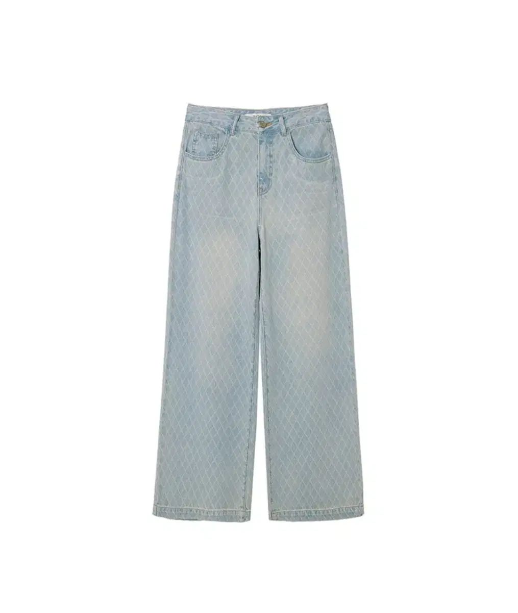 RAIVE Grid Pattern Denim Pant