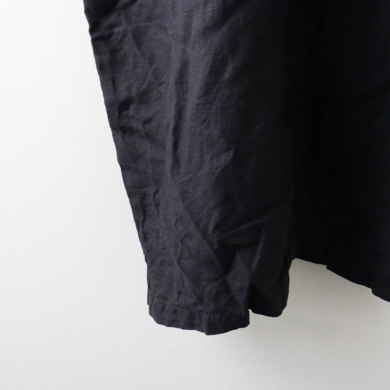 ネストローブ nest Robe リネンタックスリーブワンピース F＼ブラック