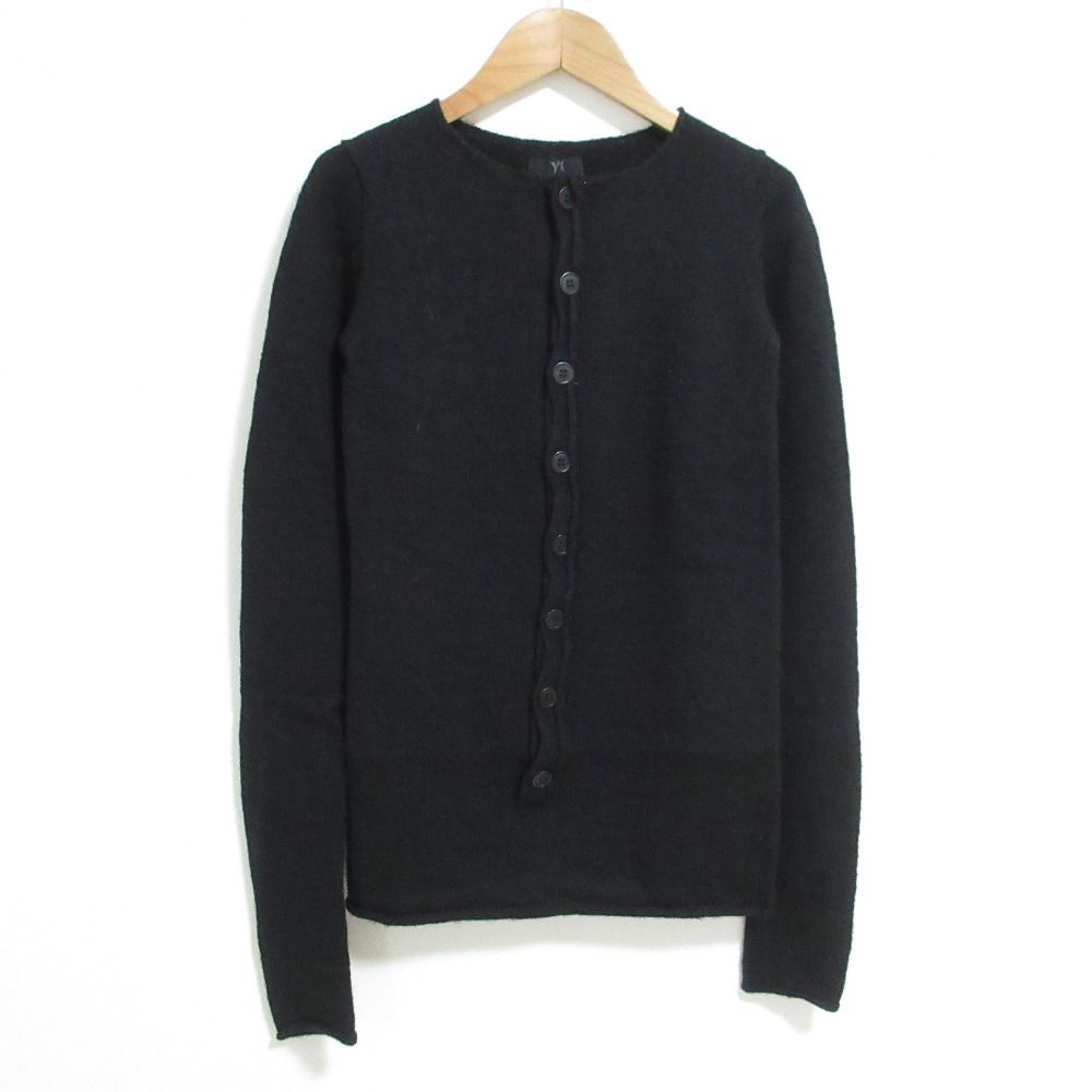 良品 Y's Yohji Yamamoto ワイズ ヨウジヤマモト ウール ニットセーター YJ-K12-967 サイズ3 ブラック レディース 古着 中古 USED