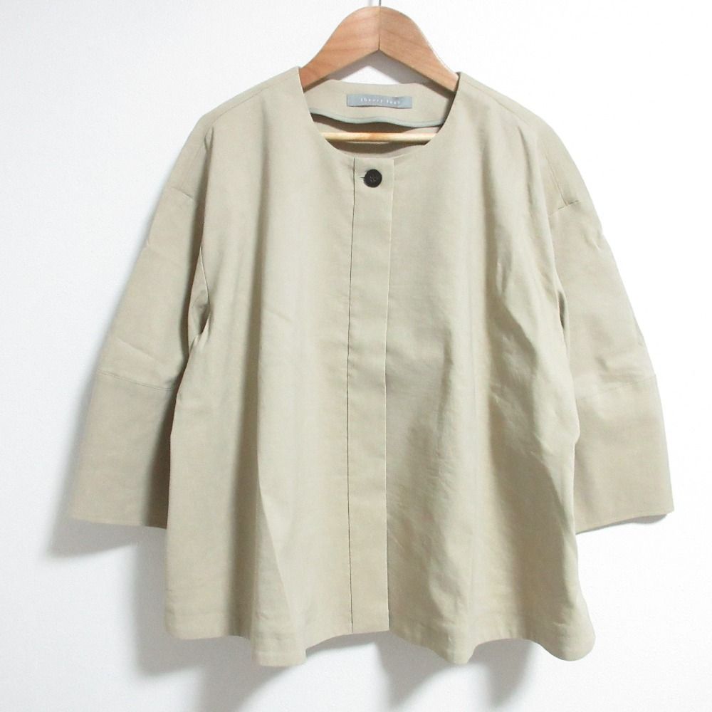 美品 25SS theory luxe セオリーリュクス LUSH LINEN KHLOE ノーカラー