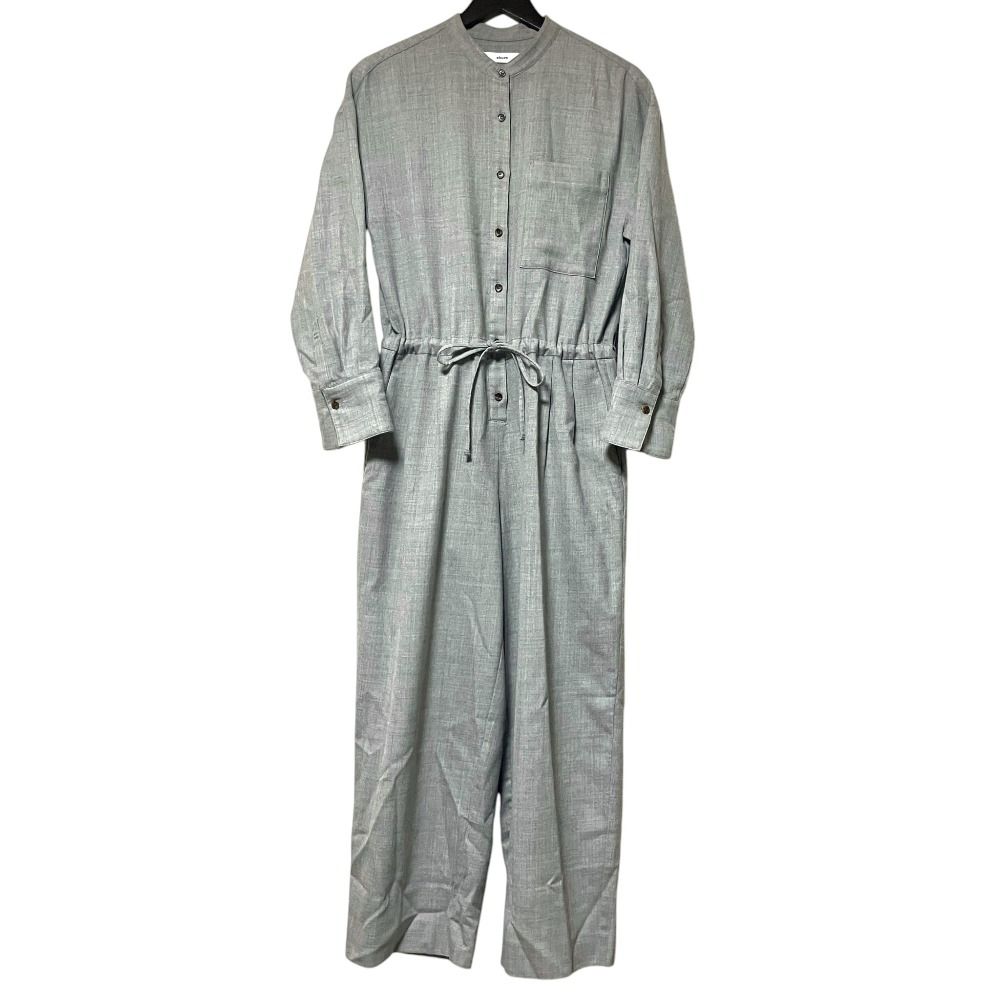 美品 23AW ebure エブール ウールサキソニーシャツコンビネゾン