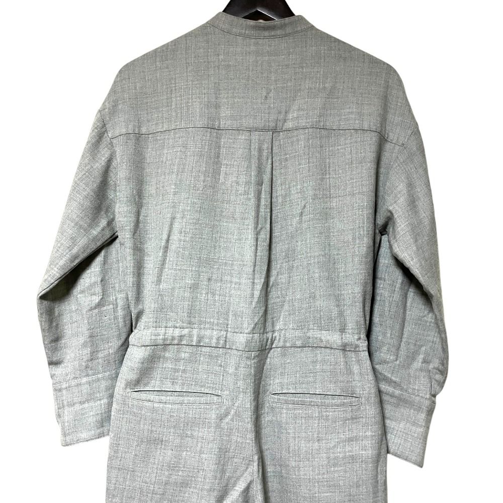 美品 23AW ebure エブール ウールサキソニーシャツコンビネゾン
