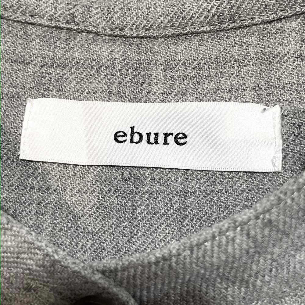 美品 23AW ebure エブール ウールサキソニーシャツコンビネゾン