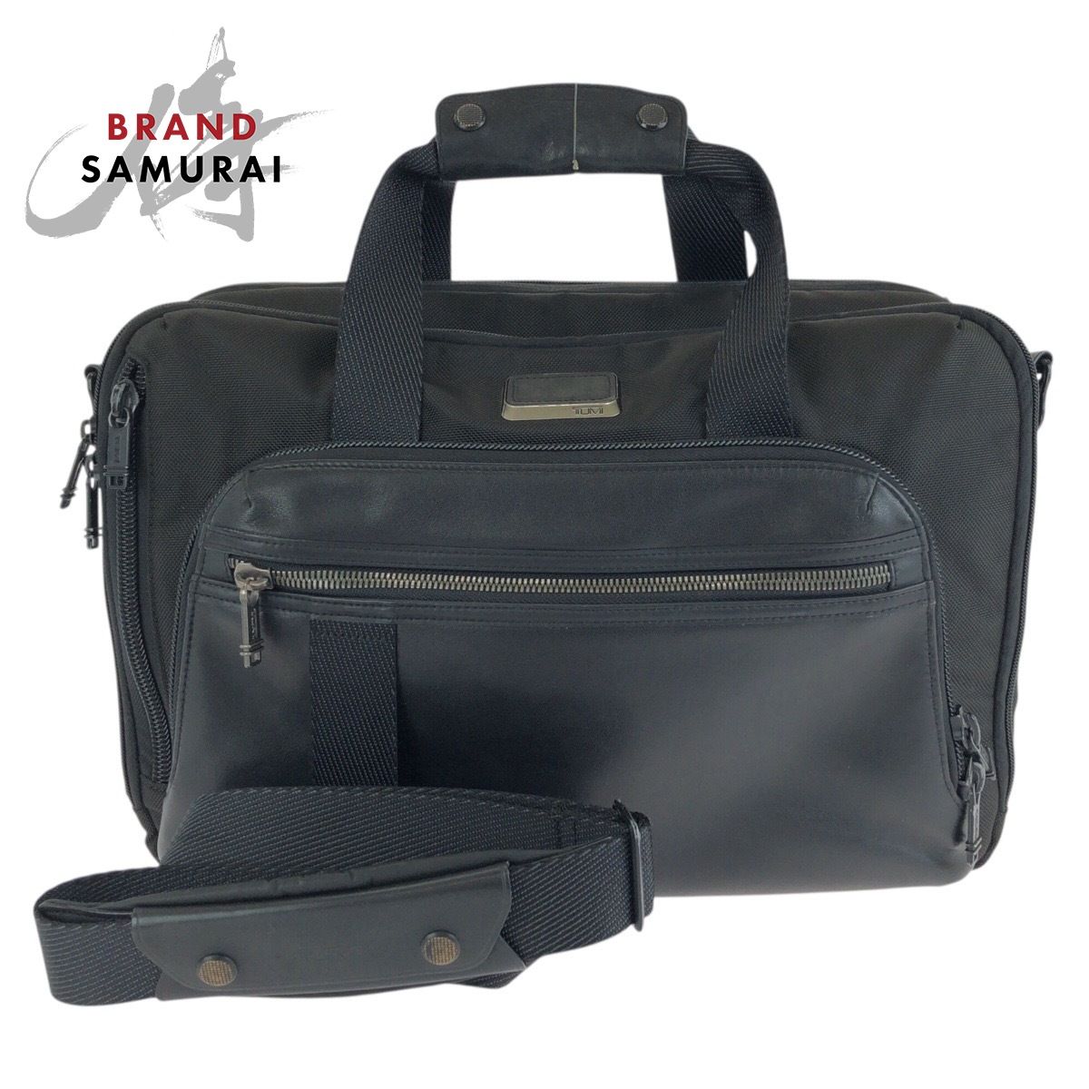 TUMI トゥミ ALPHA Bravo マウンテン 2way ブラック 黒 ナイロン/レザー 232398D ビジネスバッグ ショルダーバッグ メンズ 602395【中古】