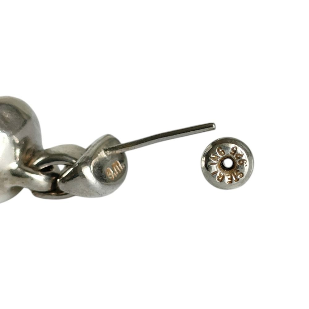 美品 e.m イーエム パール SV925 片耳ピアス アクセサリー シルバー 