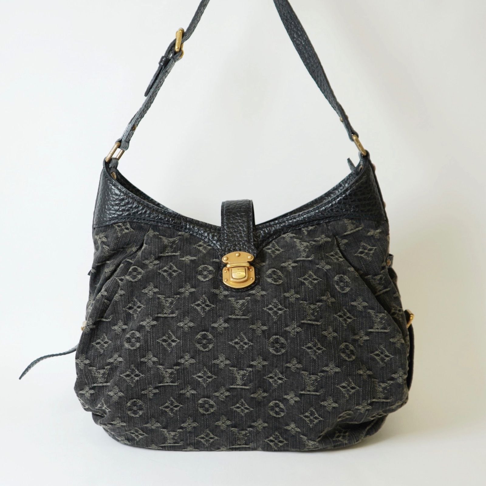 LOUIS VUITTON ルイヴィトン モノグラム デニム XS トートバッグ M95608