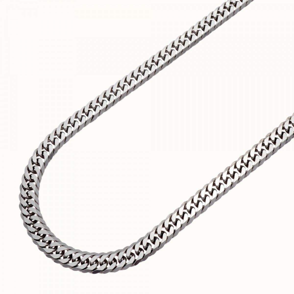 【6khd0034】喜平 ネックレス Pt850 プラチナ 6面 ダブル 45.5cm 46.4g キヘイ【中古】メンズ レディース ユニセックス