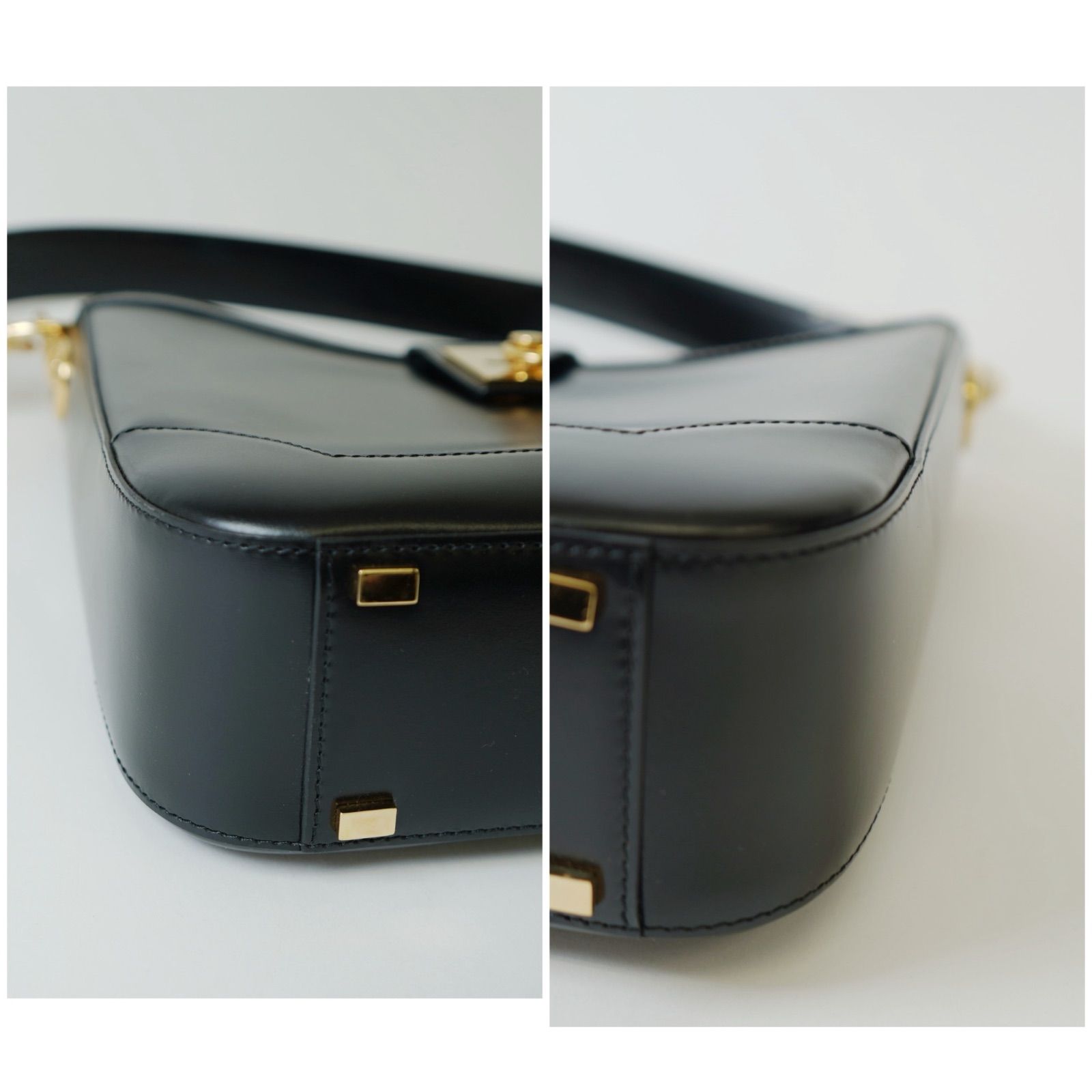 CELINE セリーヌ ガンチーニ レザー ワンショルダーバッグ ロゴ 