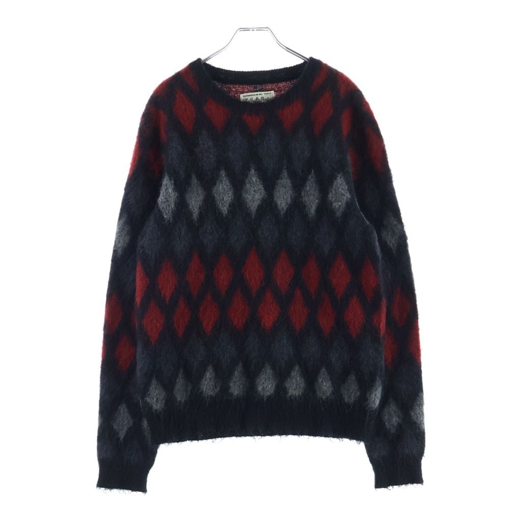 WACKO MARIA (ワコマリア) 14AW モヘア ダイアモンドチェック クルー 