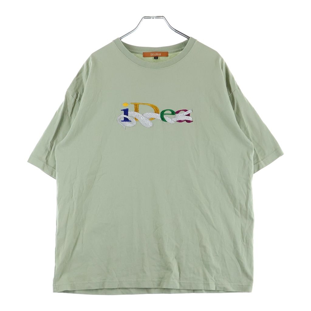 IDEASWAM (イデアスワム) OUROBOROS LOGO TEE ウロボロス ロゴ刺繍 半袖Tシャツ カットソー グリーン ID24SS-CT06