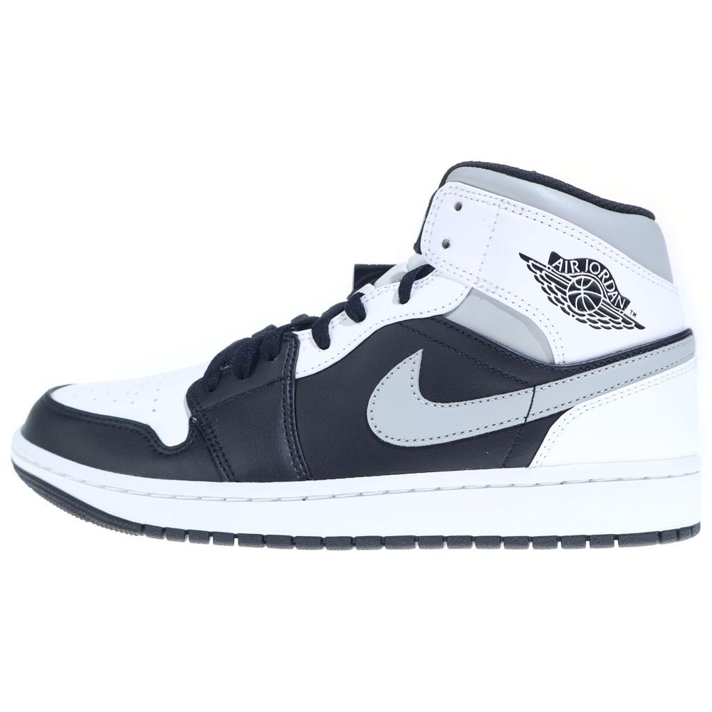 NIKE (ナイキ) AIR JORDAN 1 MID White Shadow 554724-073 エアジョーダン1 ミッド ホワイトシャドウ ミドルカットスニーカー グレー/ブラック US9/27cm