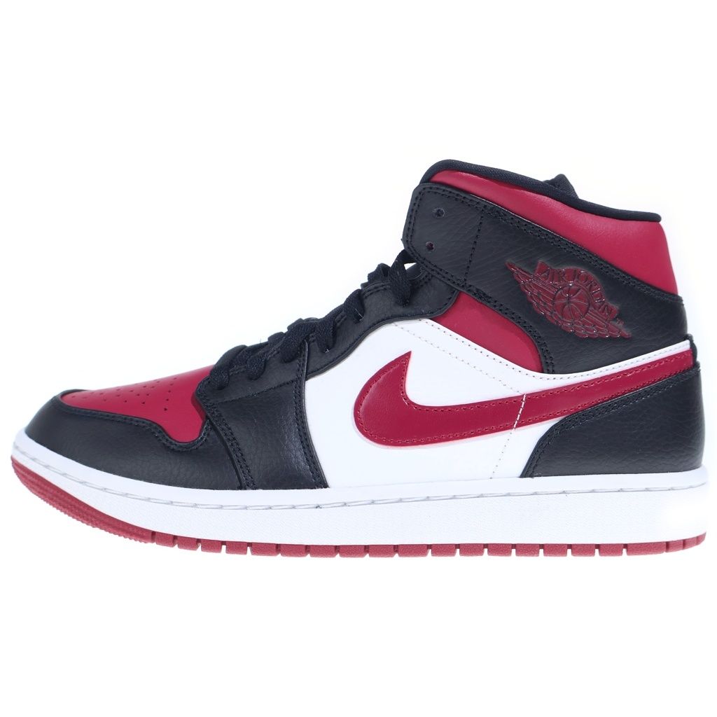 NIKE (ナイキ) AIR JORDAN 1 MID エアジョーダン ミッドカットスニーカー ボルドー US9/27cm 554724-066