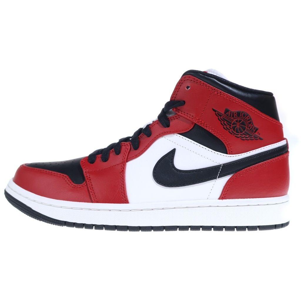NIKE (ナイキ) AIR JORDAN 1 MID Chicago Black Toe 554724-069 エアジョーダン1 ミッド シカゴブラックトゥ ミドルカットスニーカー レッド/ブラック US9/27cm