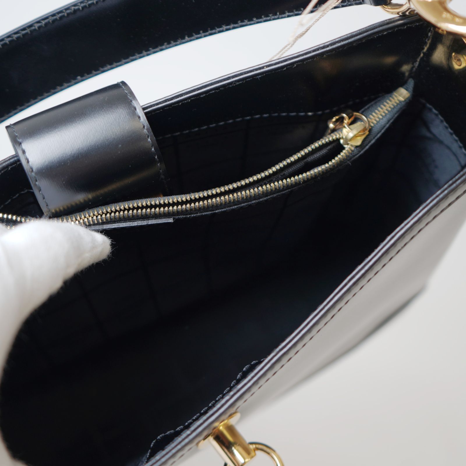 CELINE セリーヌ ガンチーニ レザー ワンショルダーバッグ ロゴ 
