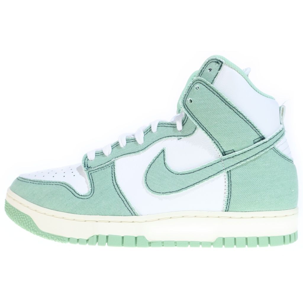 NIKE (ナイキ) WMNS DUNK HIGH 1985 ENAMEL GREEN DV1143-300 ウィメンズ ダンク ハイカットスニーカー グリーン/ホワイト US10.5/27.5cm